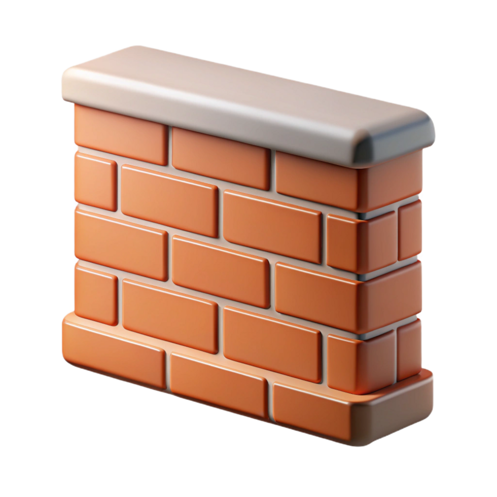 enchanting traditional Architectural detail of a brick wall texture NO BACKGROUND with Transparent Background. perfect clarity png