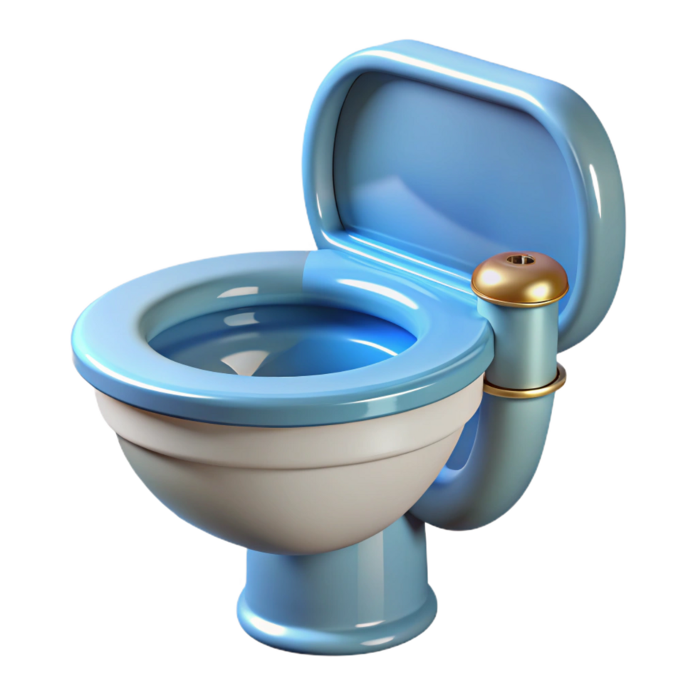 exquisite notable Technical drawing of a toilet fixture NO BACKGROUND with Transparent Background. png