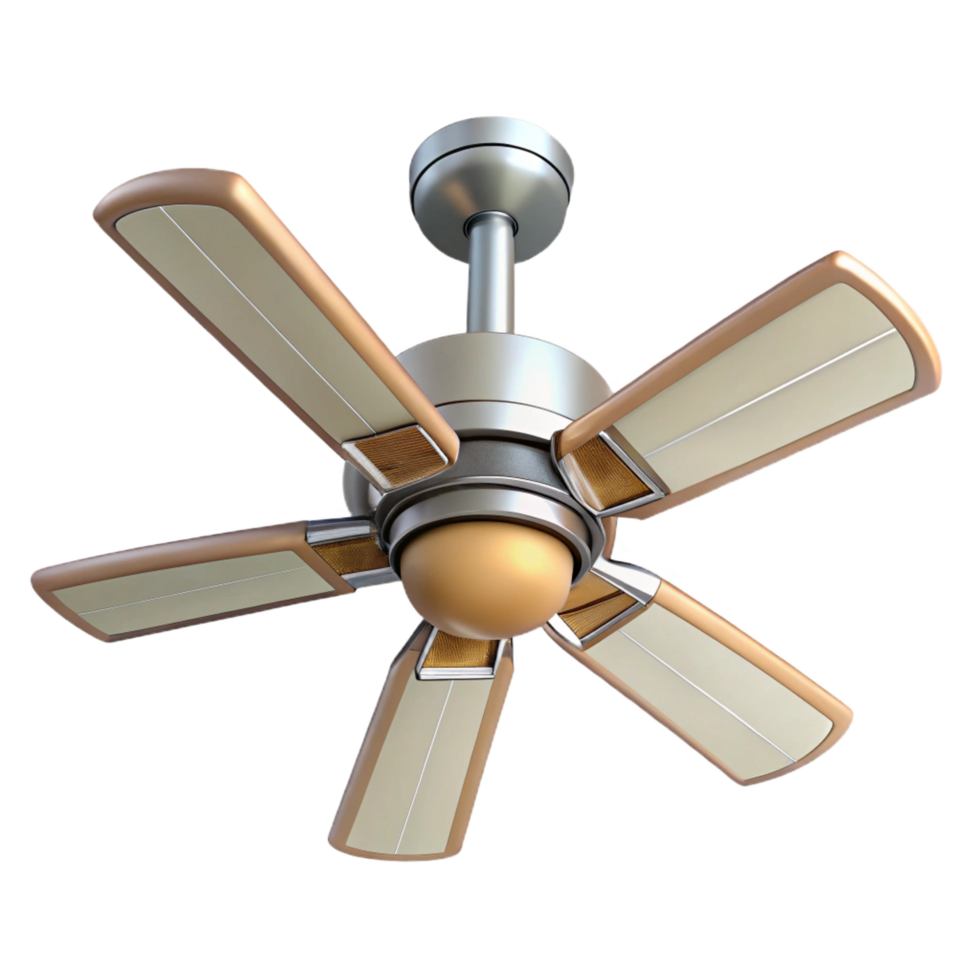 immaculate surreal Architectural sketch of a ceiling fan NO BACKGROUND with Transparent Background. precision png