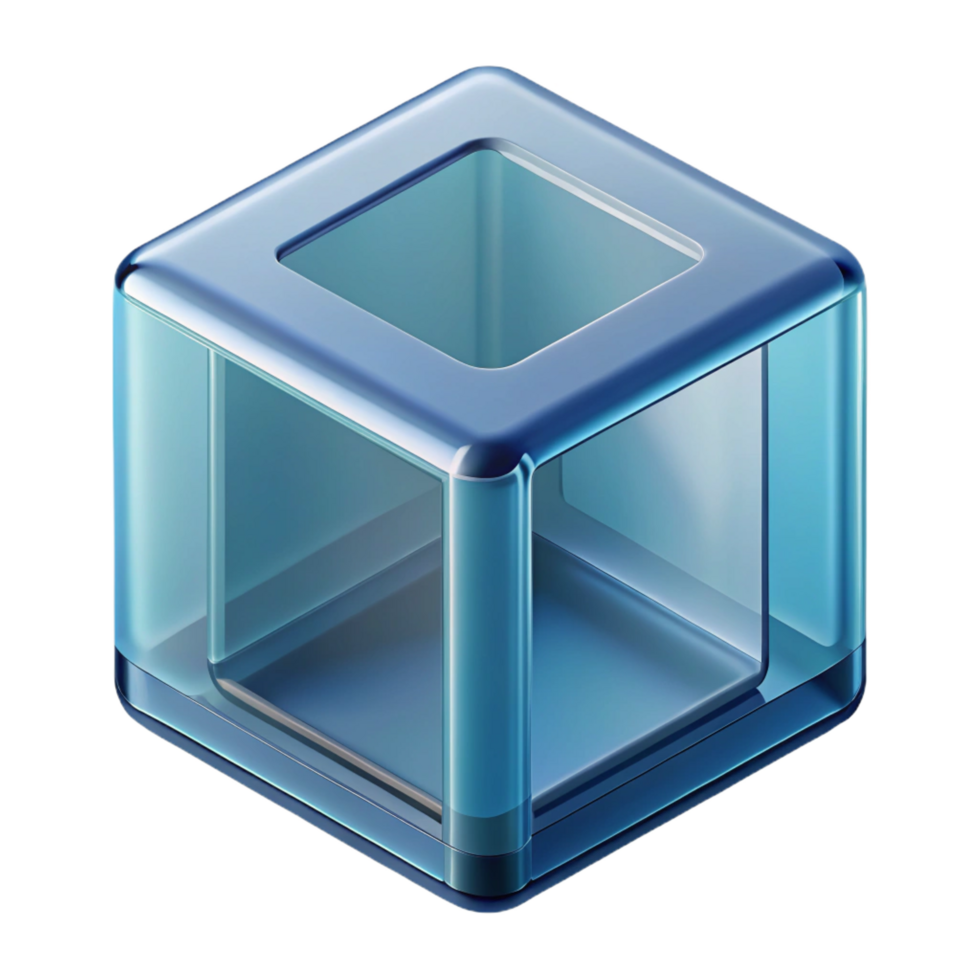 exquisite tranquil tropical Architectural detail of a glass block NO BACKGROUND with Transparent Background. crisp png