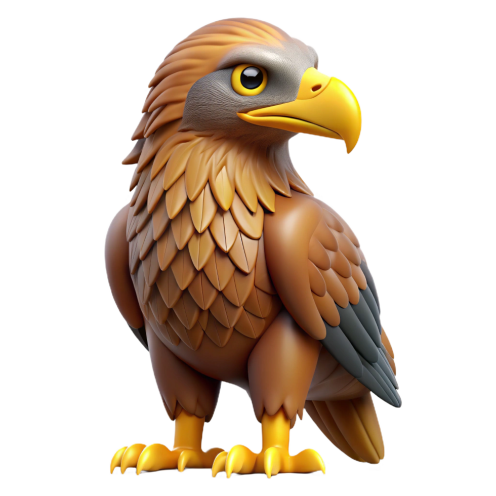 extraordinary dramatic tropical An eagle, golden eagle, NO BACKGROUND with Transparent Background. fine detail png