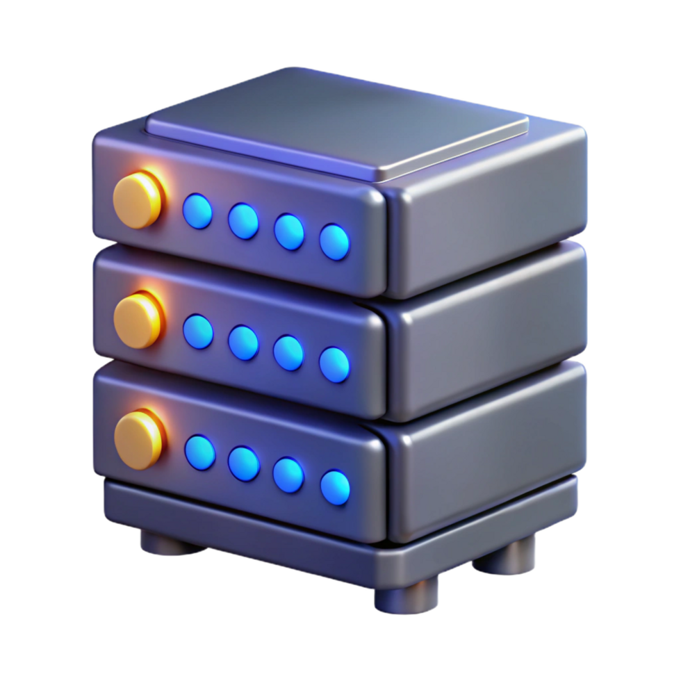 immaculate urban Server rack with blinking lights NO BACKGROUND with Transparent Background. original png