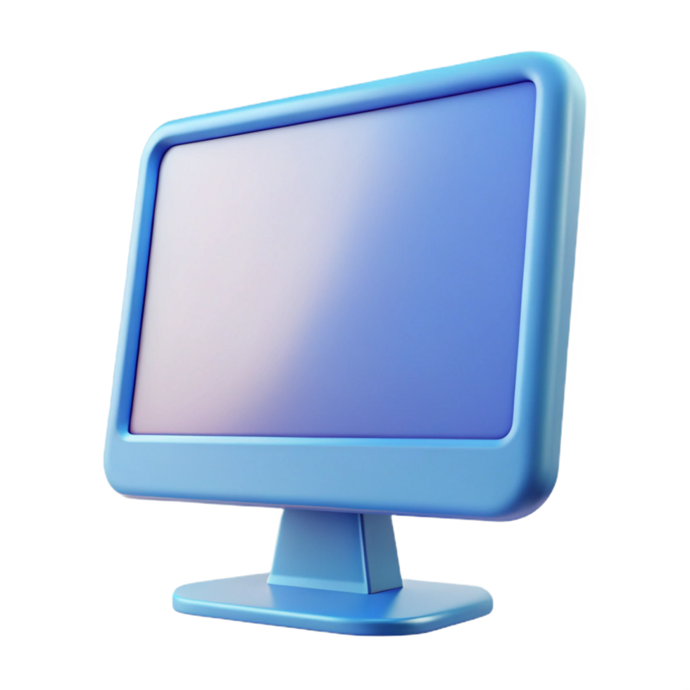impressive notable Computer monitor with thin bezel NO BACKGROUND with Transparent Background. png