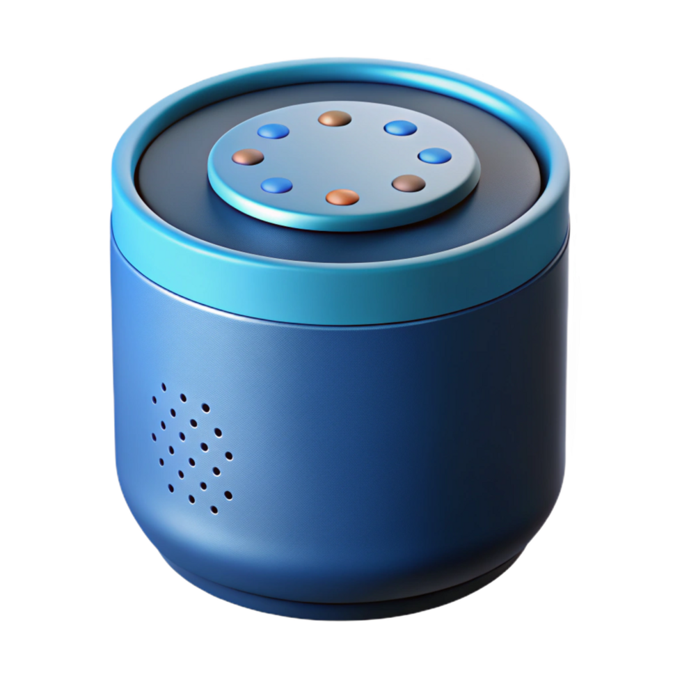 enchanting intense victorian Smart speaker with voice assistant activated NO BACKGROUND with Transparent Background. studio quality png