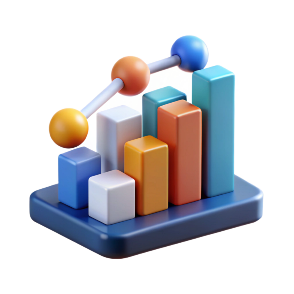 immaculate tranquil classic Data science analytics graph NO BACKGROUND with Transparent Background. crisp png