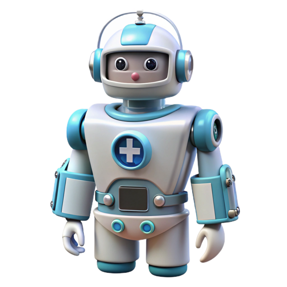 harmonious splendid Medical technology surgical robot NO BACKGROUND with Transparent Background. masterfully captured png