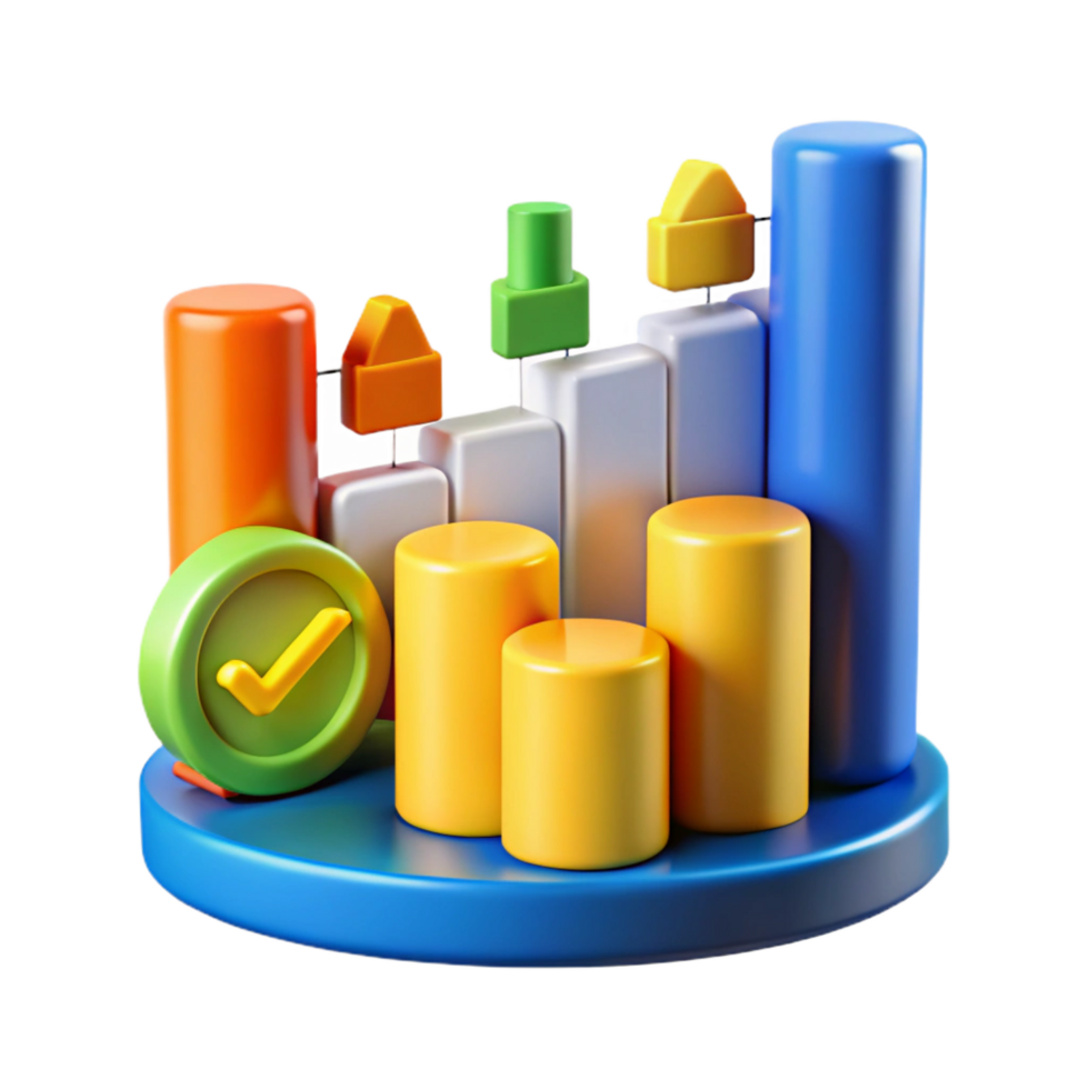 harmonious captivating Financial technology stock market chart NO BACKGROUND with Transparent Background. professional png