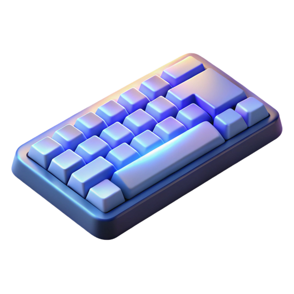 exceptional renaissance Wireless keyboard with backlight NO BACKGROUND with Transparent Background. elite png