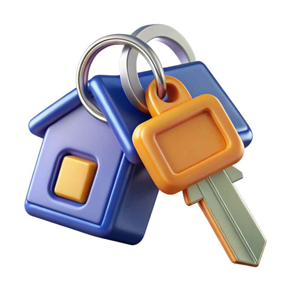 extraordinary tropical Set of house keys, NO BACKGROUND with Transparent Background. sharp png
