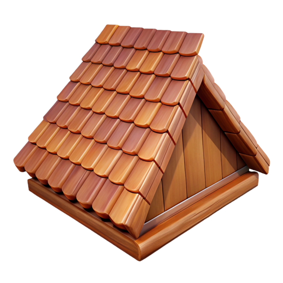 hypnotic harmonious rustic Wooden roof shingle, NO BACKGROUND with Transparent Background. genuine png