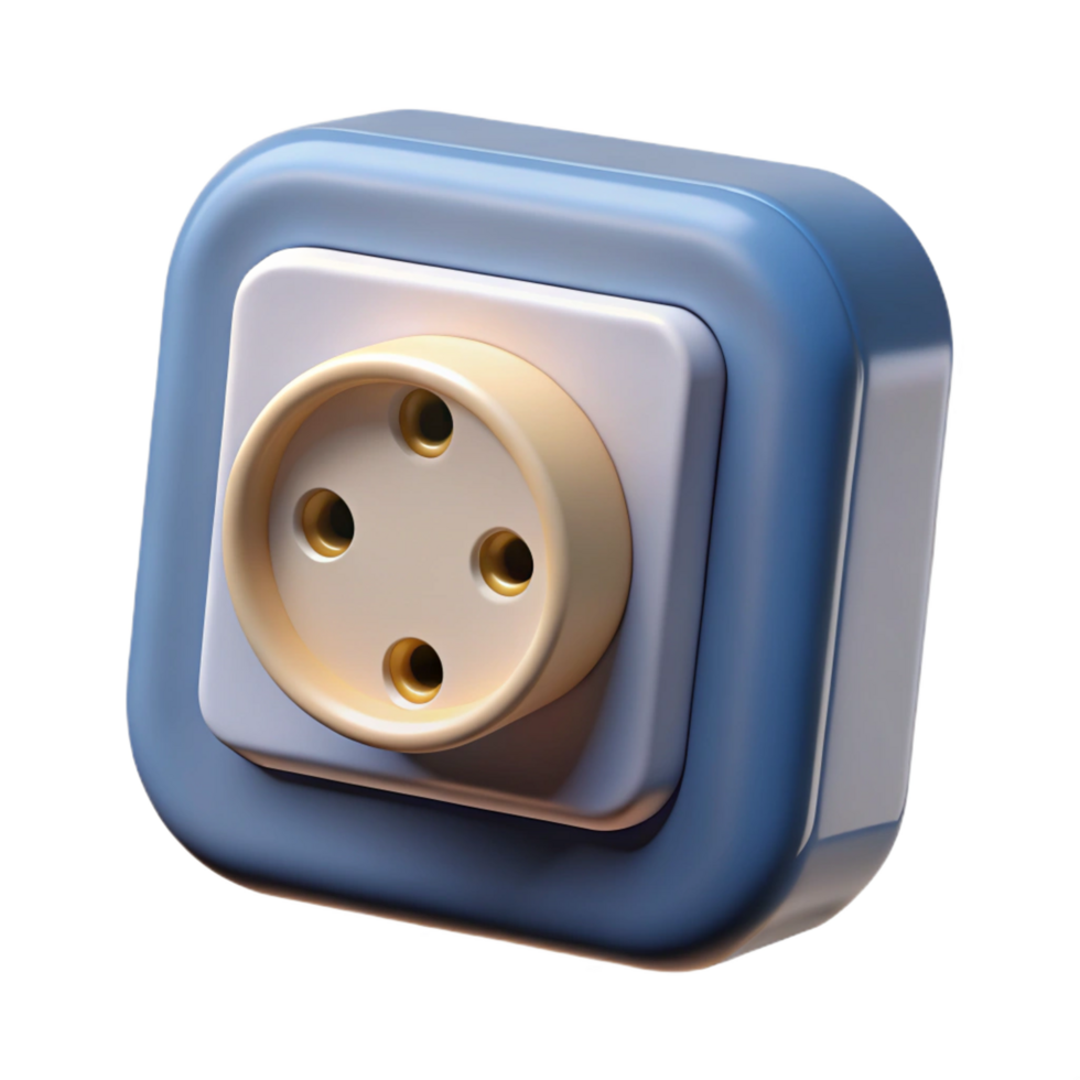 ethereal exquisite Electrical outlet, NO BACKGROUND with Transparent Background. 8K png