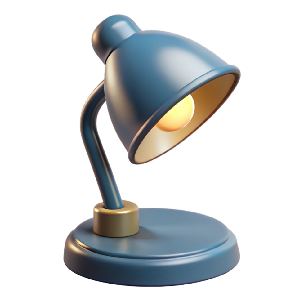 hypnotic nordic Lamp, modern, table lamp, NO BACKGROUND with Transparent Background. 8K png