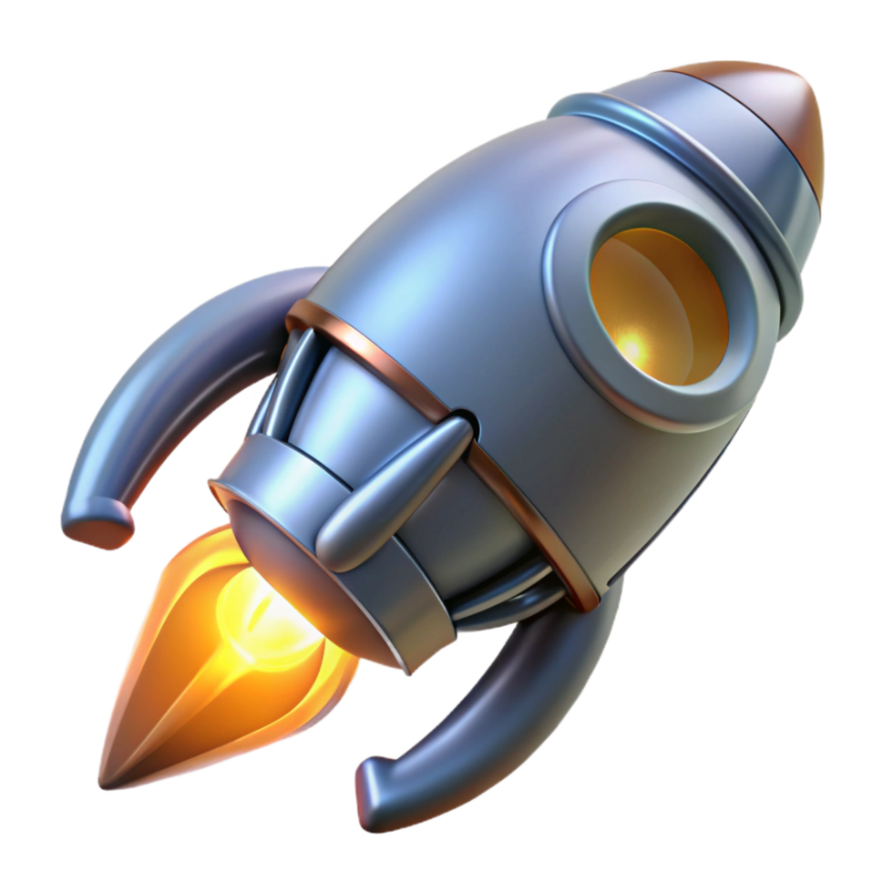 exceptional classic Spaceship engine nozzle with glowing exhaust port NO BACKGROUND with Transparent Background. impeccable png