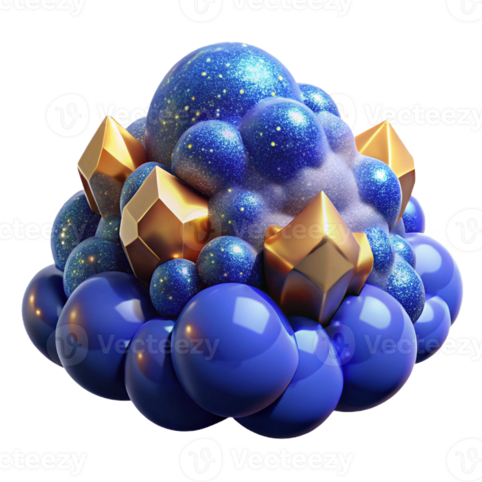 magnificent traditional Blue Sky Fractal Cloudscape Isolated authentic png