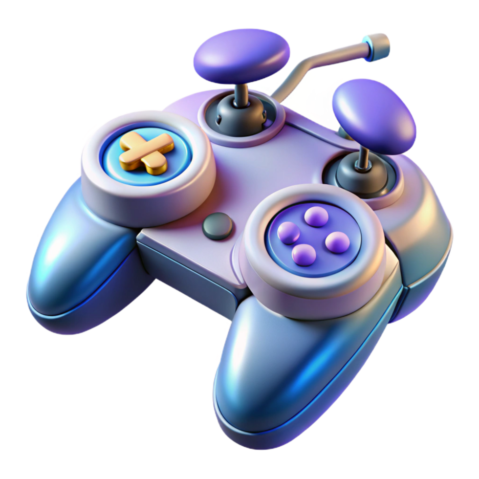 energetic magnificent Futuristic drone controller with joystick and buttons NO BACKGROUND with Transparent Background. refined png