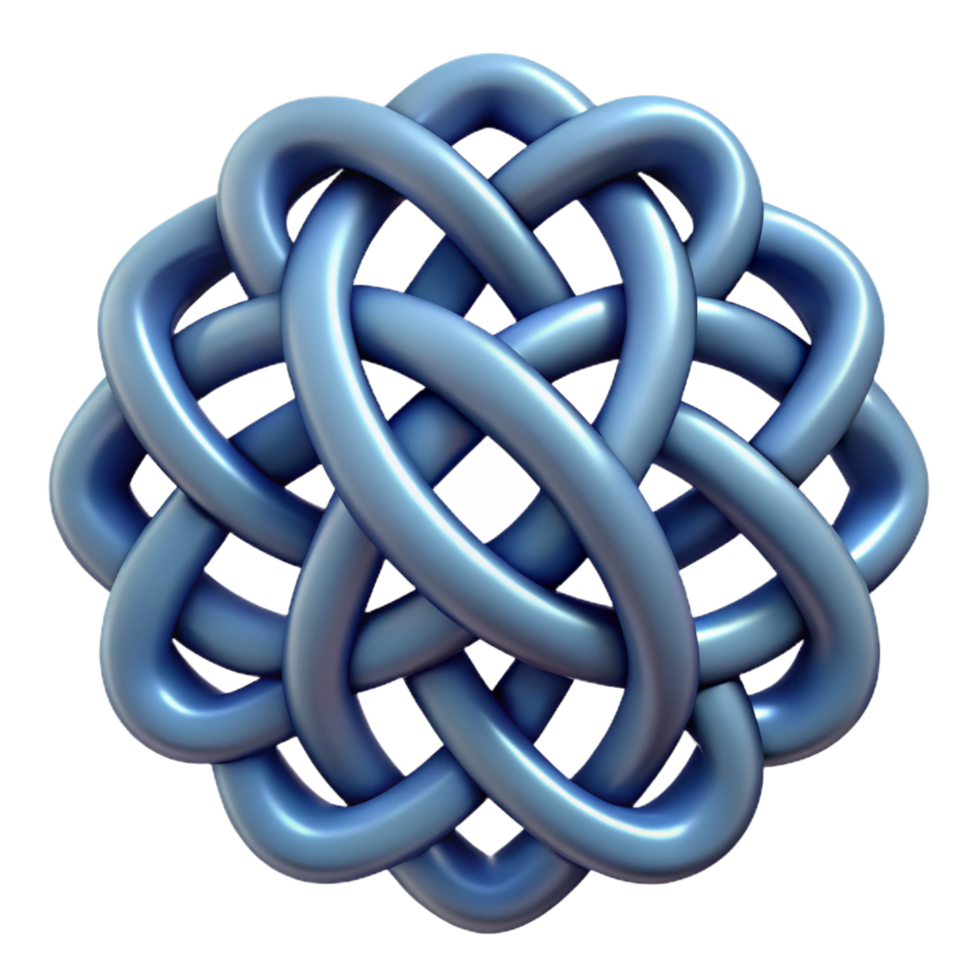 exquisite notable Celtic Knotwork Design. NO BACKGROUND with Transparent Background. png