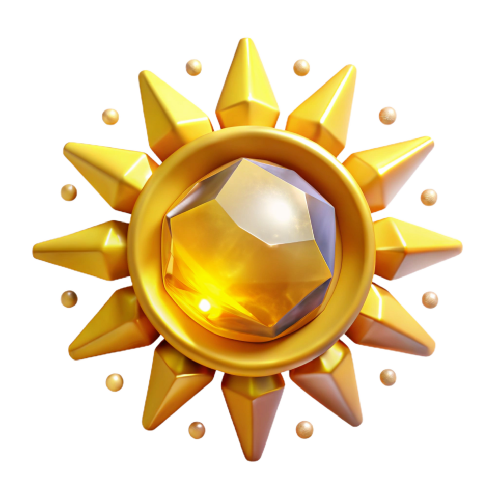 stunning modern Bright Yellow Sun Rays Isolated with Lens Flare premium png