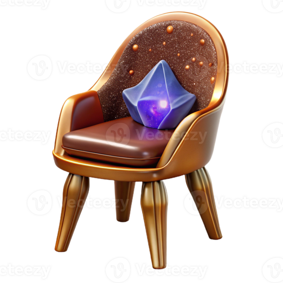 magnificent traditional Brown Wooden Chair Front View Transparent Element authentic png