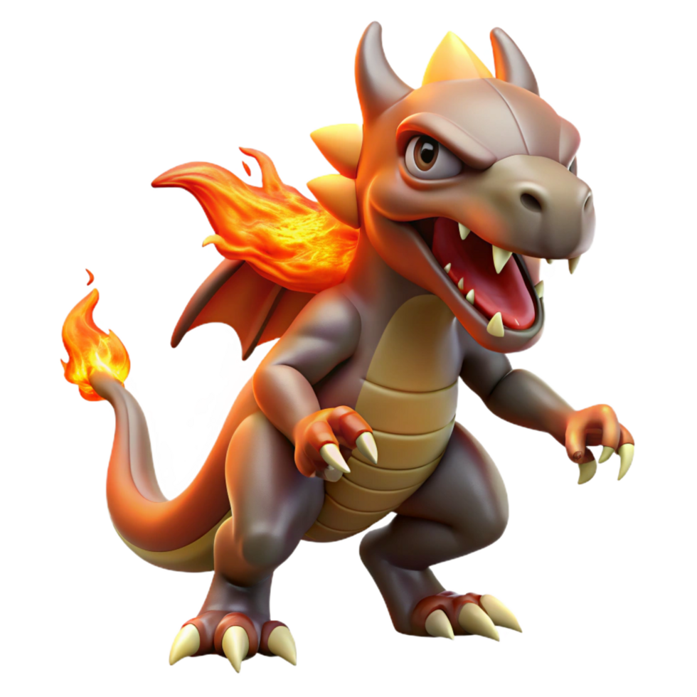 exemplary minimalist Chimera, fire-breathing hybrid monster. NO BACKGROUND with Transparent Background. luxury png