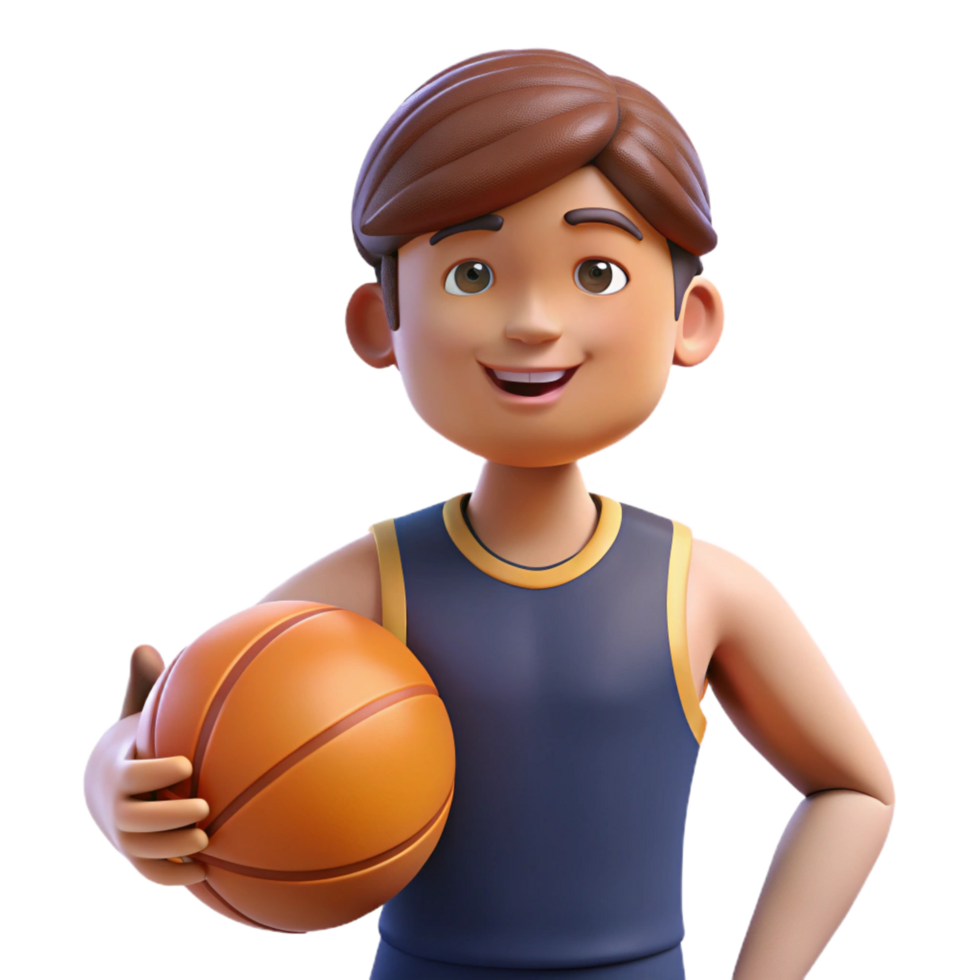 glorious artistic Athlete, holding basketball, NO BACKGROUND with Transparent Background. genuine png