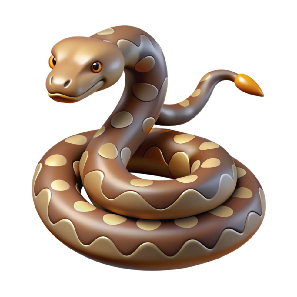 gorgeous dreamy retro A slithering rattlesnake, NO BACKGROUND with Transparent Background. impeccable png