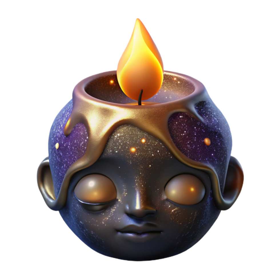 magnificent contemporary Candlelight Illuminating Face Isolated genuine png