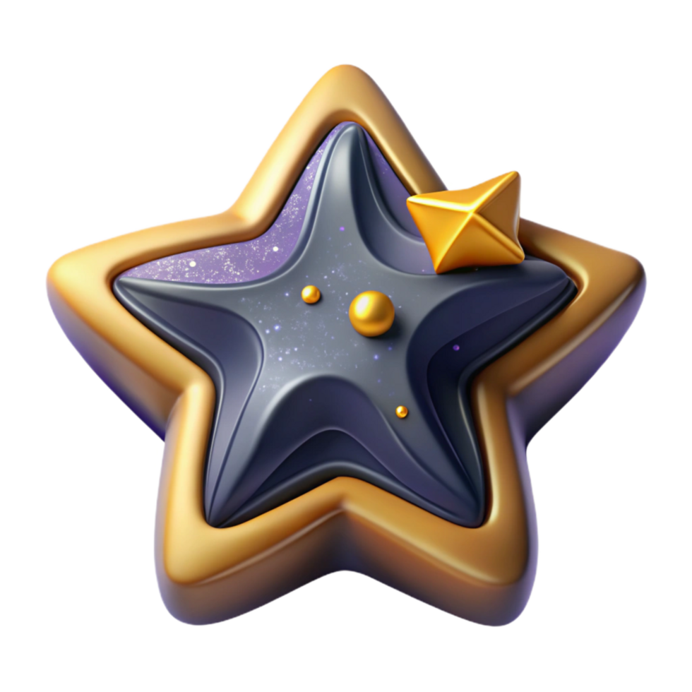 elegant creative Cartoon Style Star Iconography Cutout Transparent Background genuine png