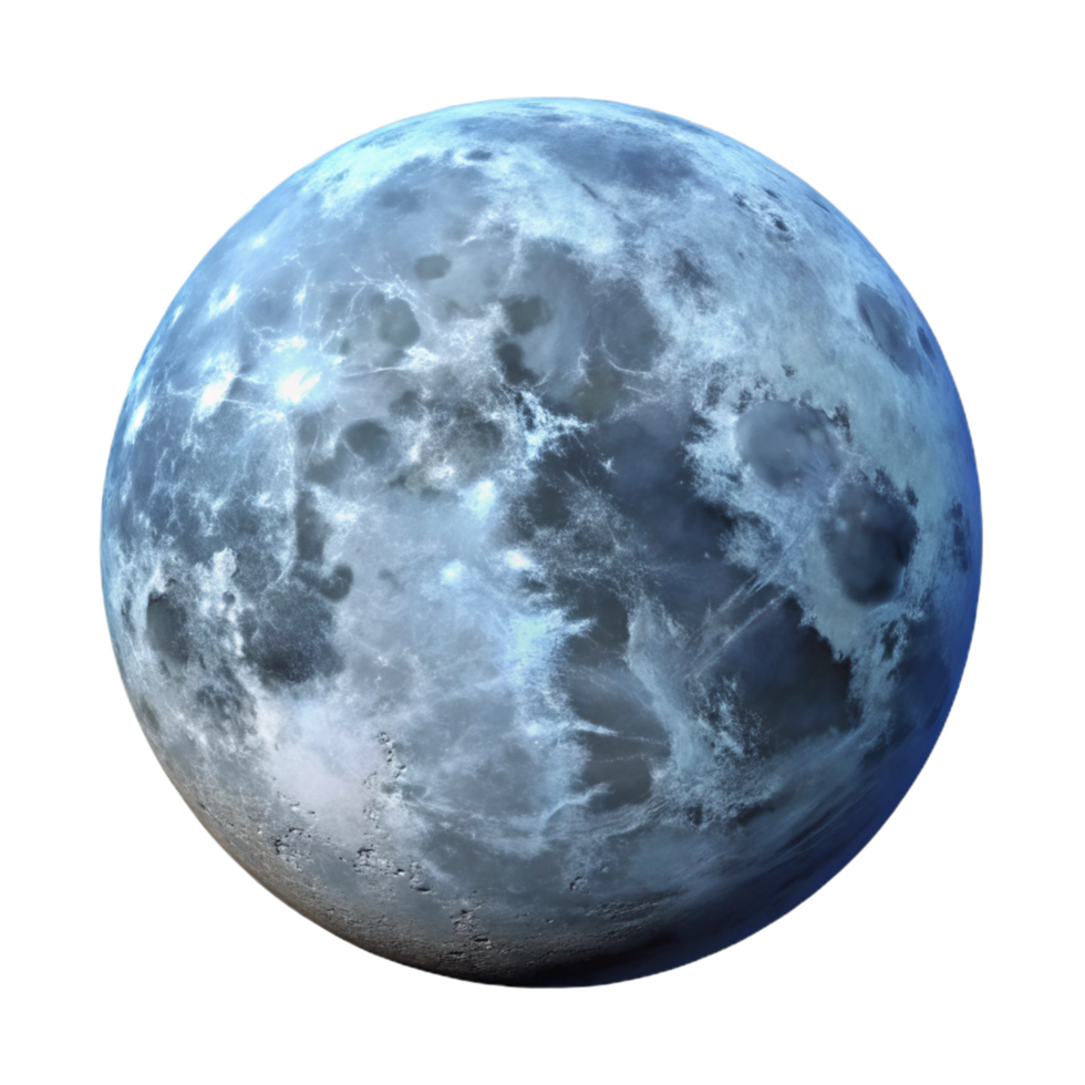 exquisite creative A single, realistic full moon. NO BACKGROUND with Transparent Background. exclusive png