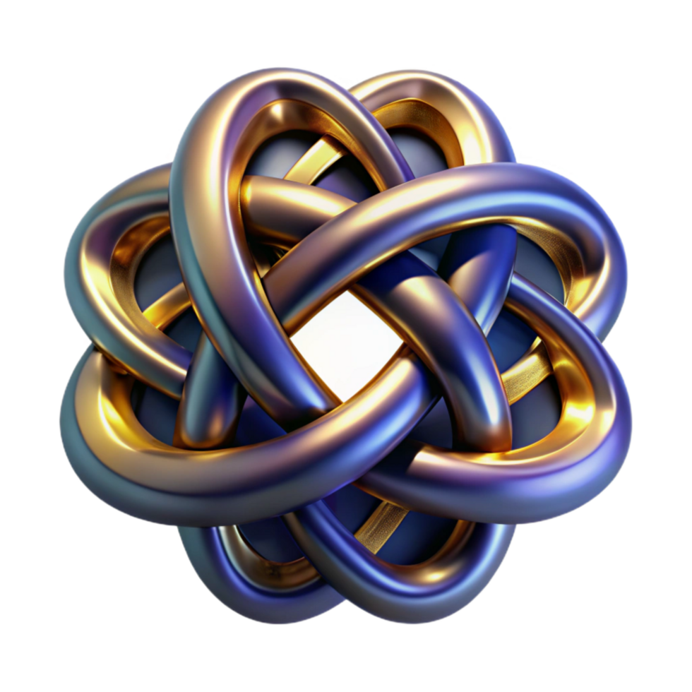 vibrant minimalist Celtic Knot Iconography Transparent with Green Hue original png