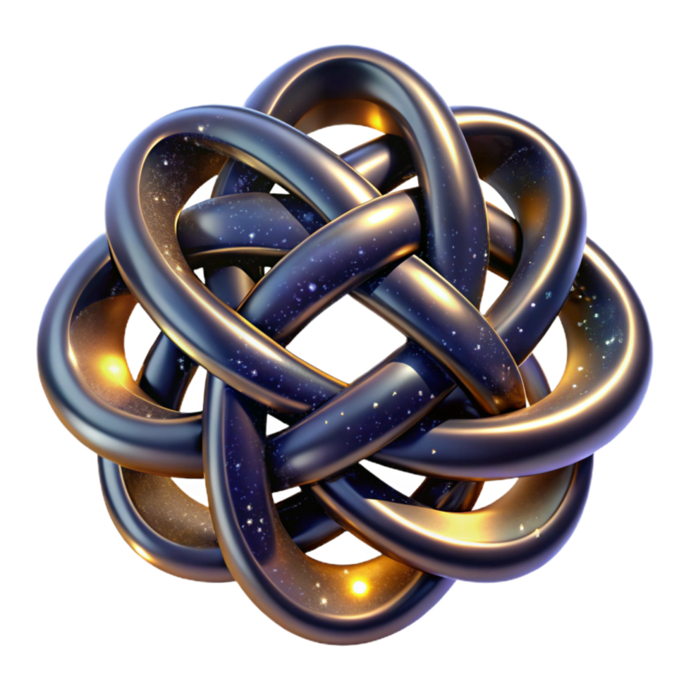 impressive modern Celtic Knot Iconography Transparent with Green Hue premium png