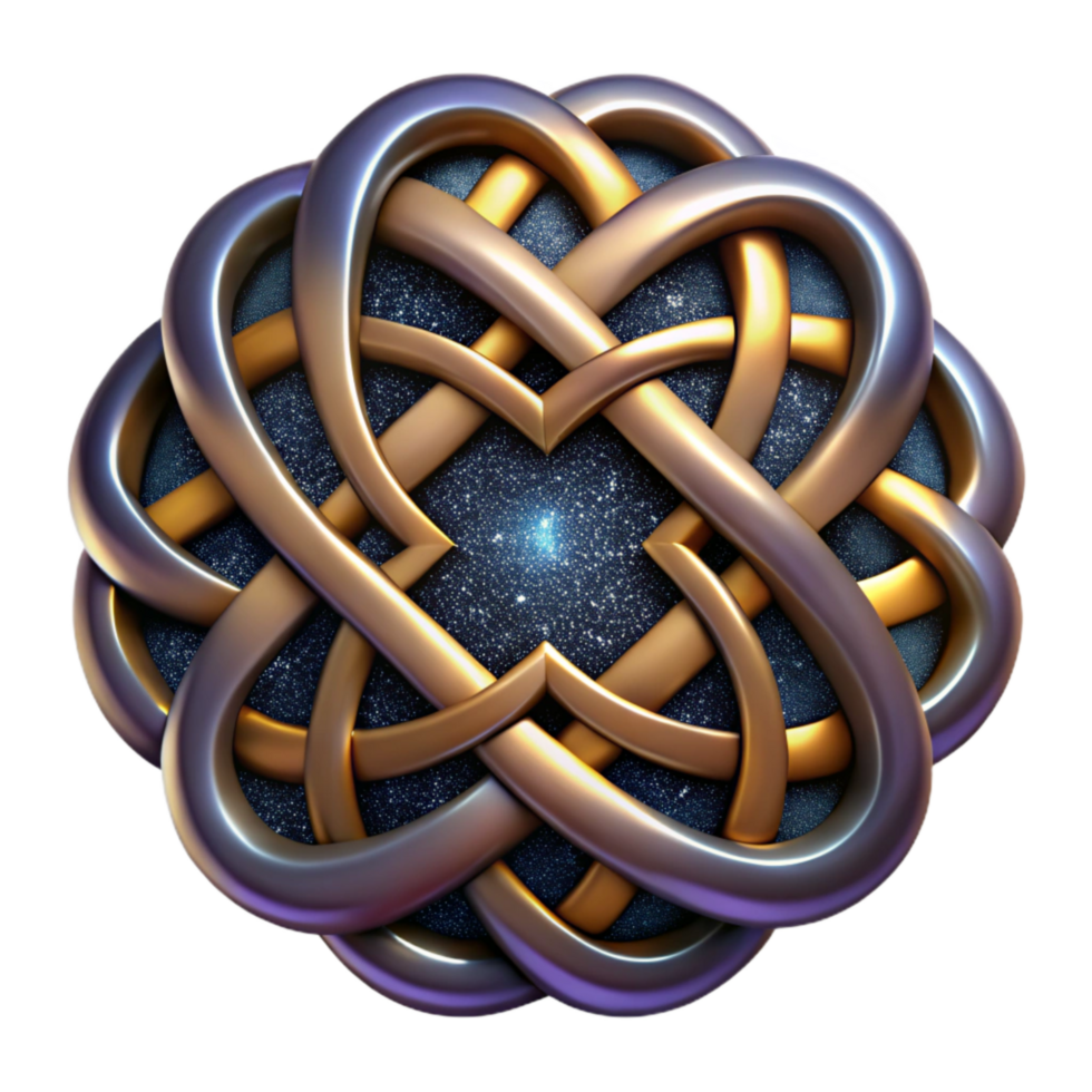 dramatic contemporary Celtic Knotwork Design Cutout Isolated genuine png