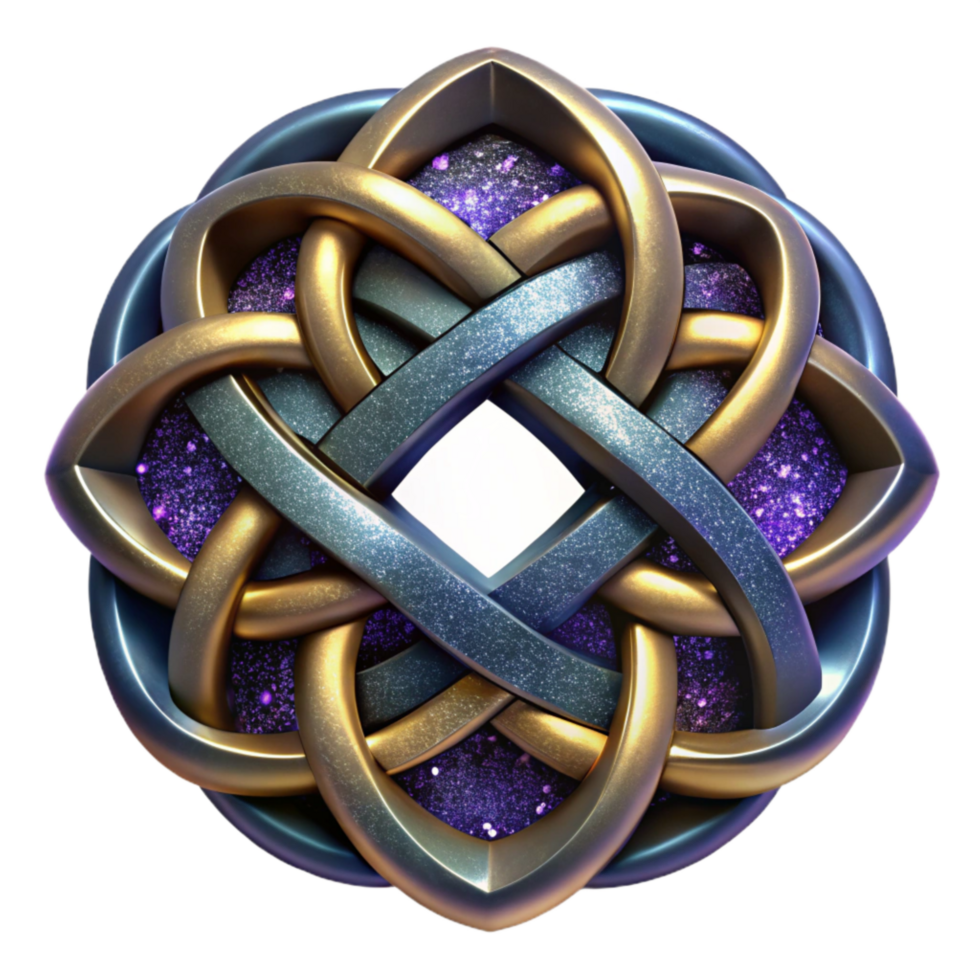 extraordinary modern Celtic Knotwork Design Cutout Isolated professional png