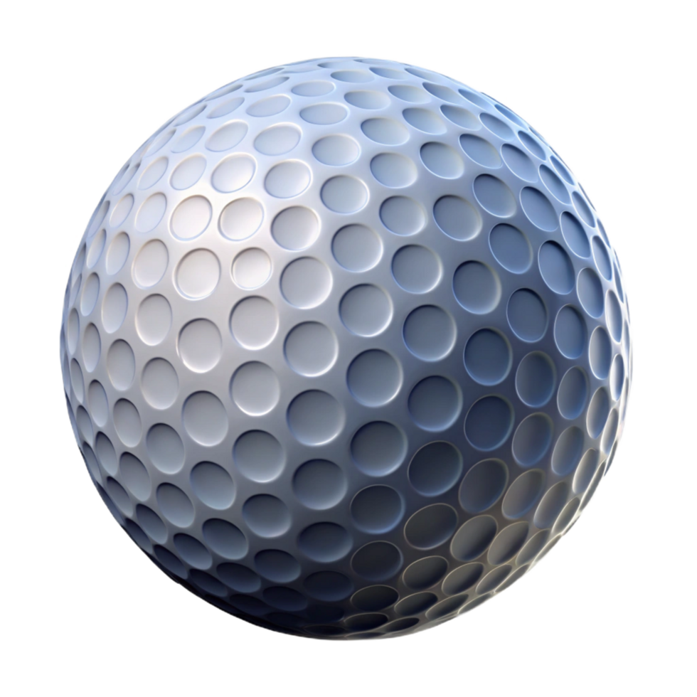 extraordinary intense creative Golf ball, NO BACKGROUND with Transparent Background. high quality png