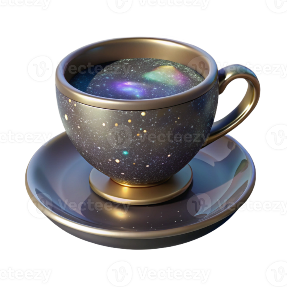 extraordinary modern Ceramic Teacup with Saucer Matching Pattern Transparent Background high resolution png