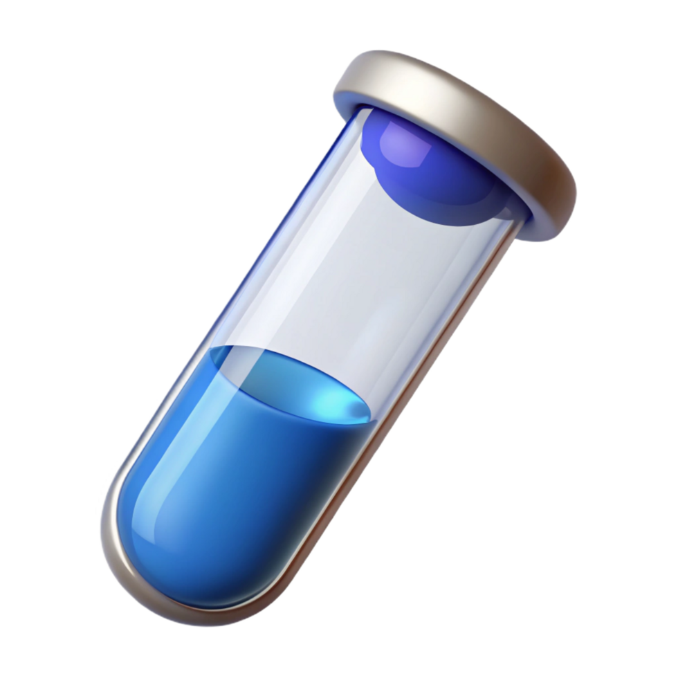 extraordinary victorian Test tube with chemical solution NO BACKGROUND with Transparent Background. premium png