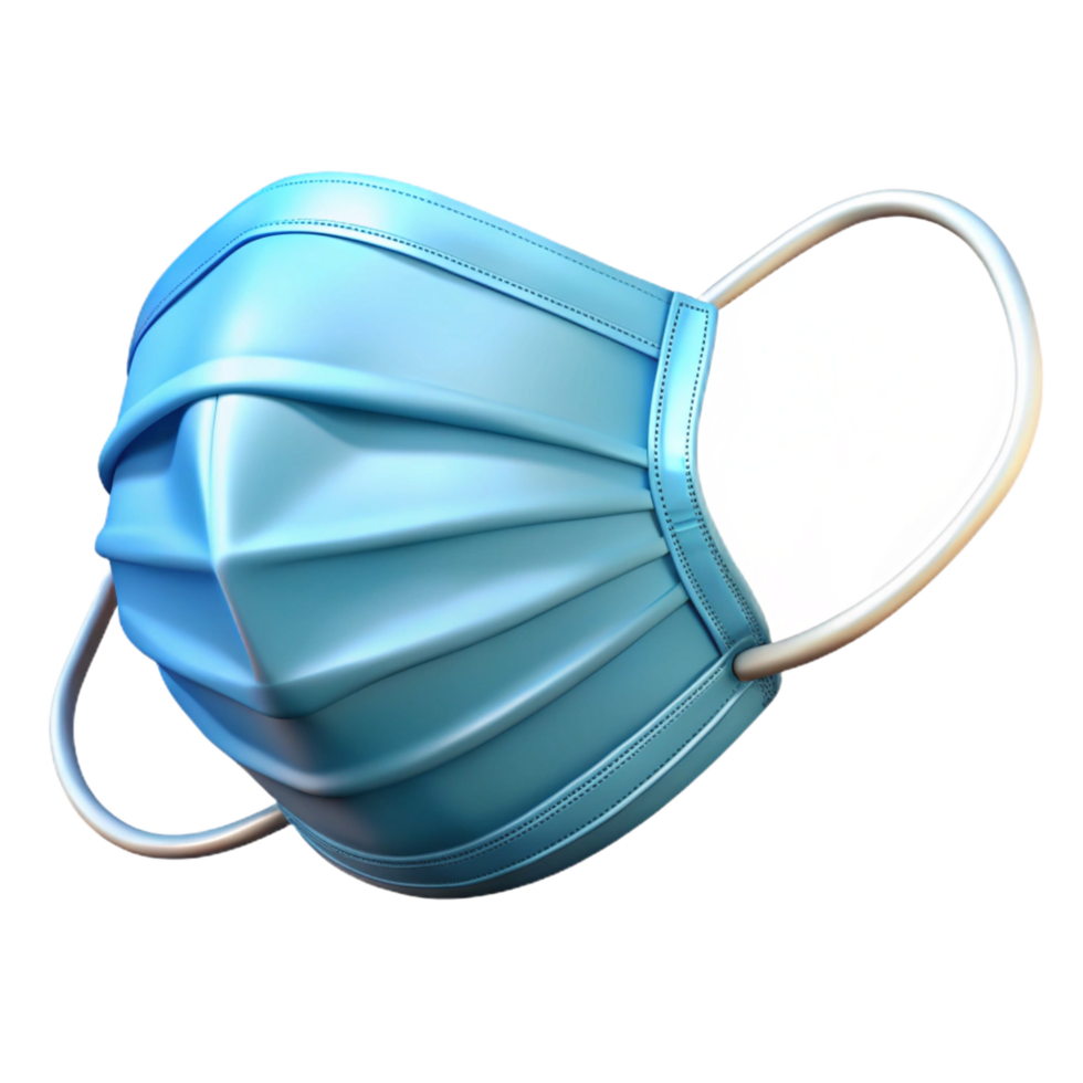 elegant notable Surgical mask NO BACKGROUND with Transparent Background. png
