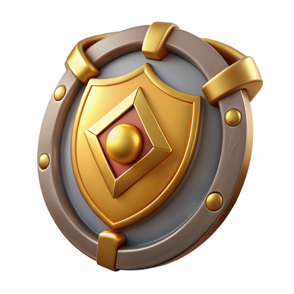 fascinating rustic Aegis, shield of Zeus and Athena, NO BACKGROUND with Transparent Background. original png