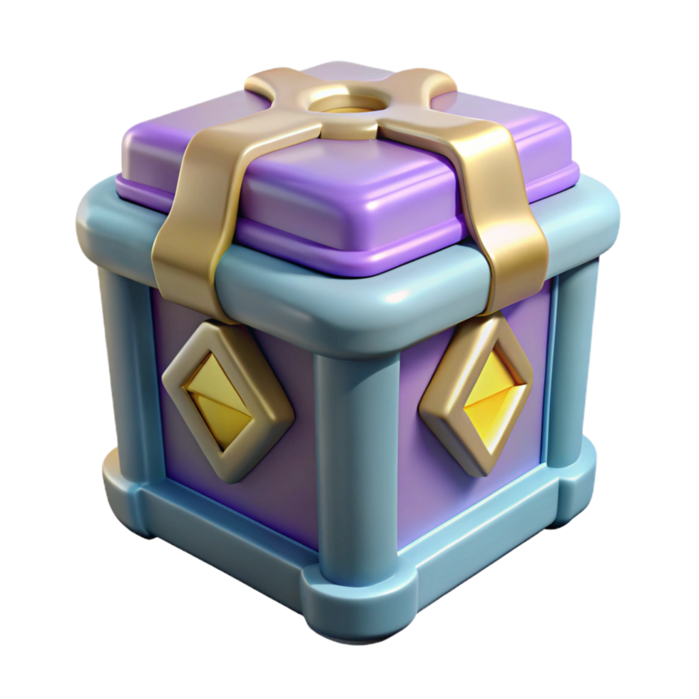 enchanting tranquil surreal Pandora's Box, mythical artifact, NO BACKGROUND with Transparent Background. masterfully captured png