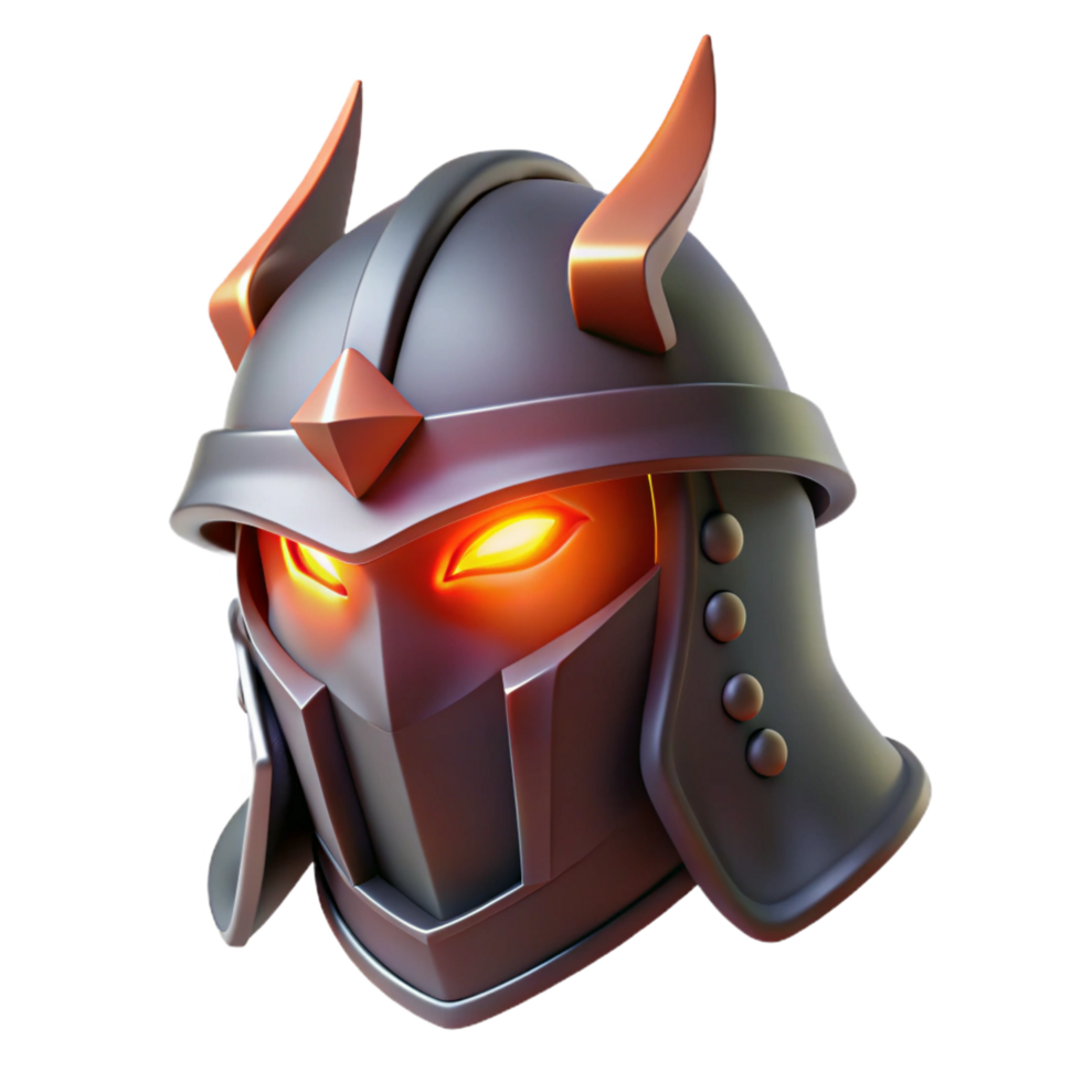 harmonious vibrant Helm of Darkness, Hades' helmet, NO BACKGROUND with Transparent Background. ultra HD png