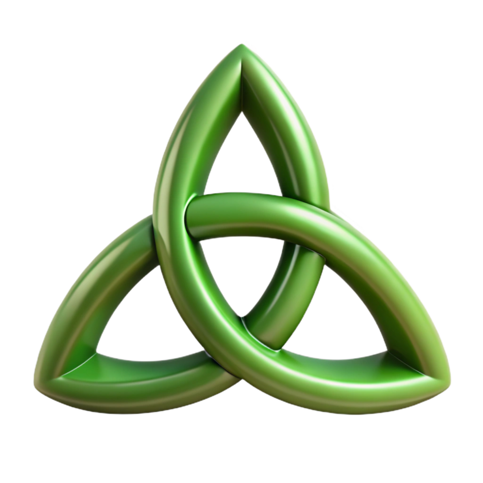 energetic fascinating Triquetra, Celtic symbol, NO BACKGROUND with Transparent Background. original png