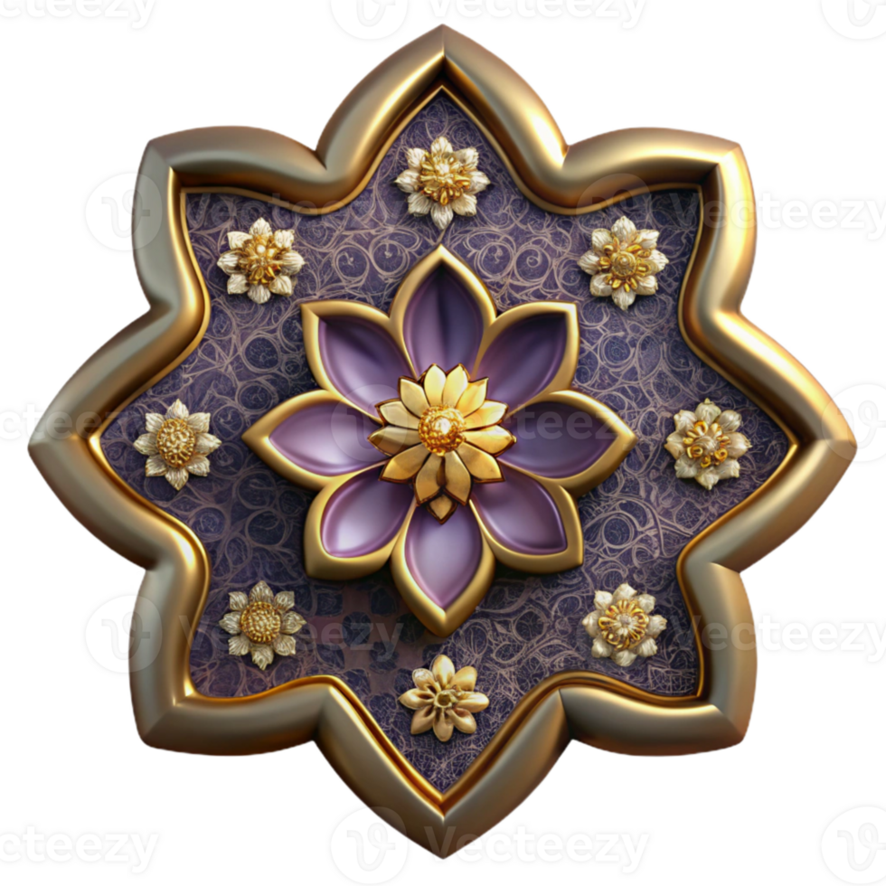 dramatic creative Chintz Pattern Cutout Floral Design authentic png
