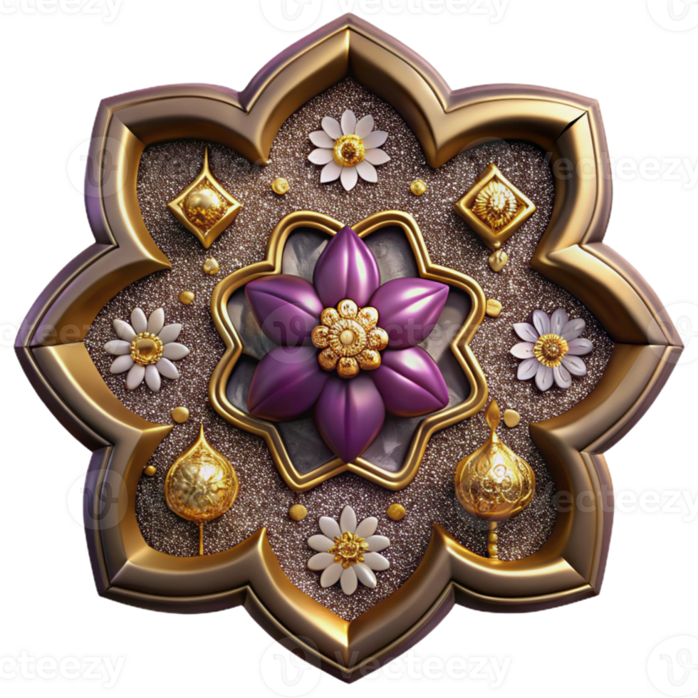dramatic creative Chintz Pattern Cutout Floral Design original png