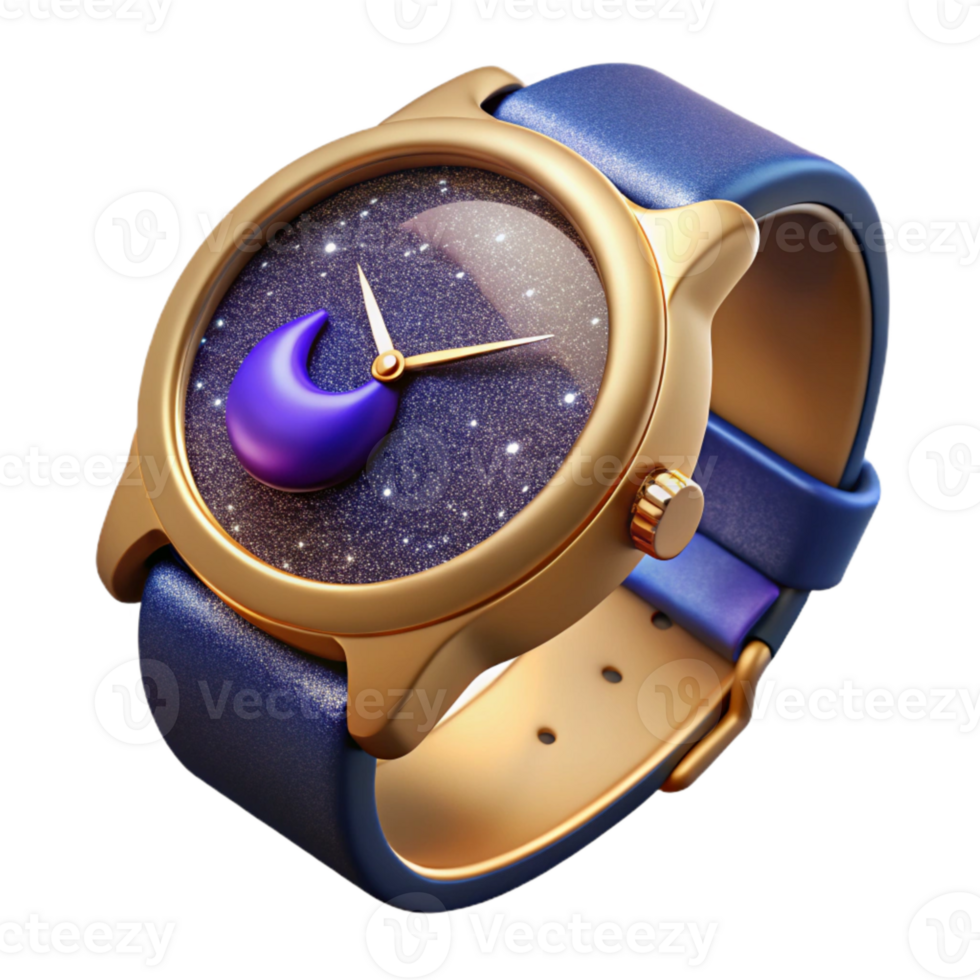 beautiful modern Classic Watch with Subtle Shadow Cutout high resolution png