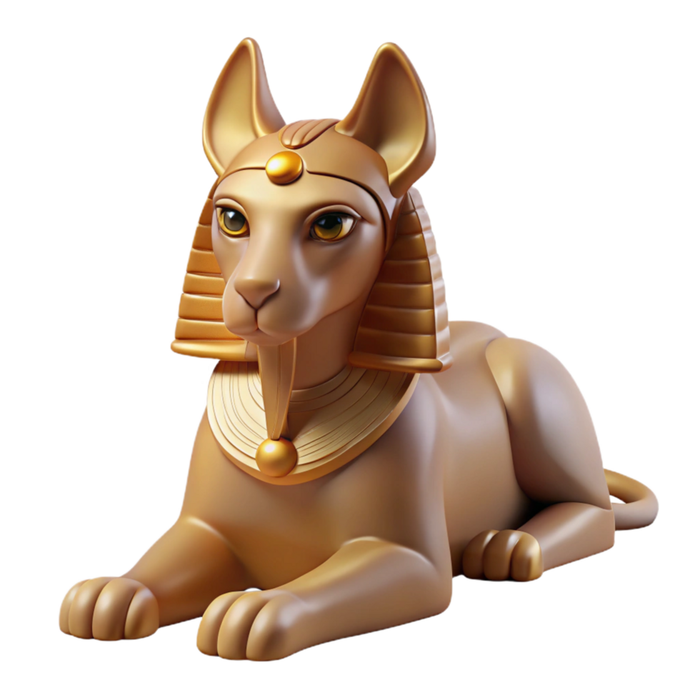 fascinating renaissance Sphinx, enigmatic creature, riddle, NO BACKGROUND with Transparent Background. sharp png