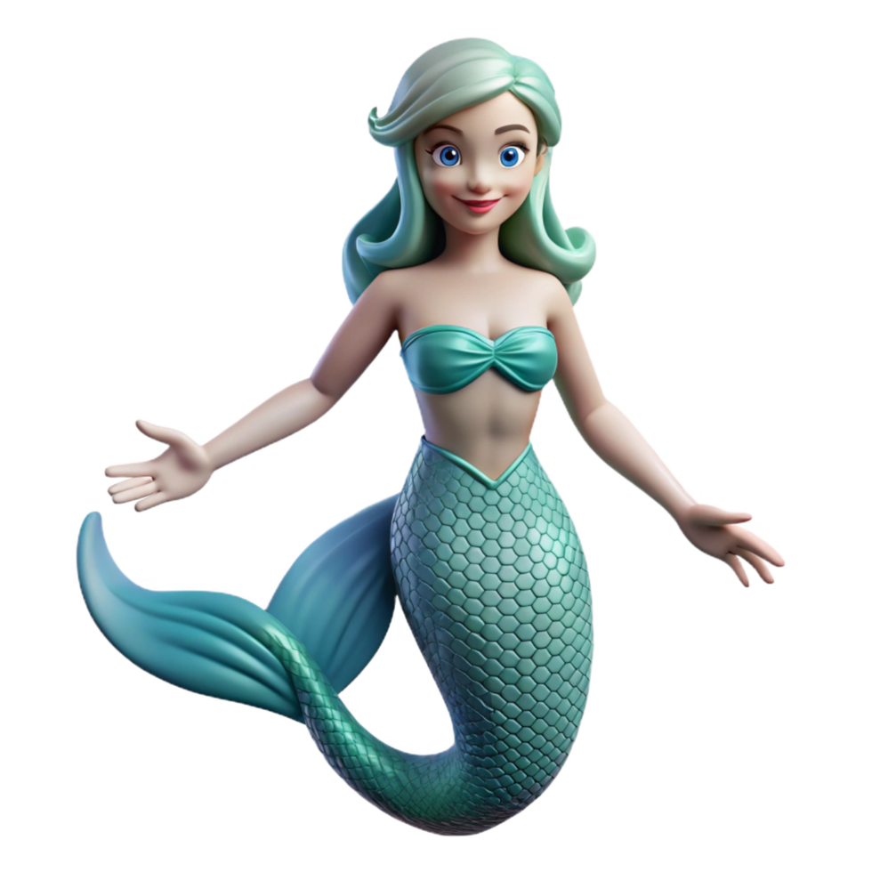 inspired baroque Siren, alluring sea nymph, NO BACKGROUND with Transparent Background. luxury png