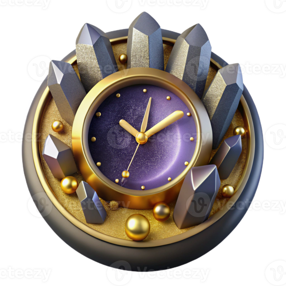 beautiful minimalist Clock Hands at 3 O'clock Isolated exclusive png