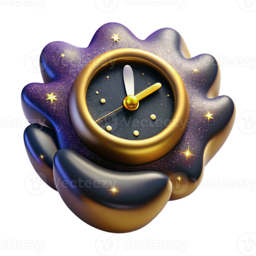 magnificent classic Clock Hands at Noon Isolated premium png
