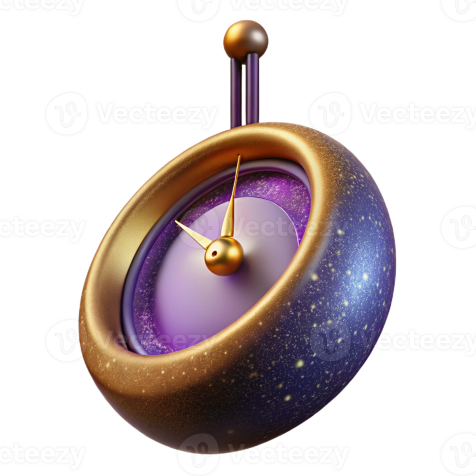 wonderful abstract Clock Pendulum Swinging Side View Isolated Element original png
