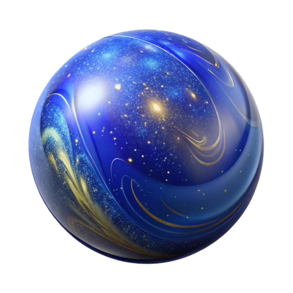 wonderful modern Cobalt Blue Glass Marble Isolated high quality png