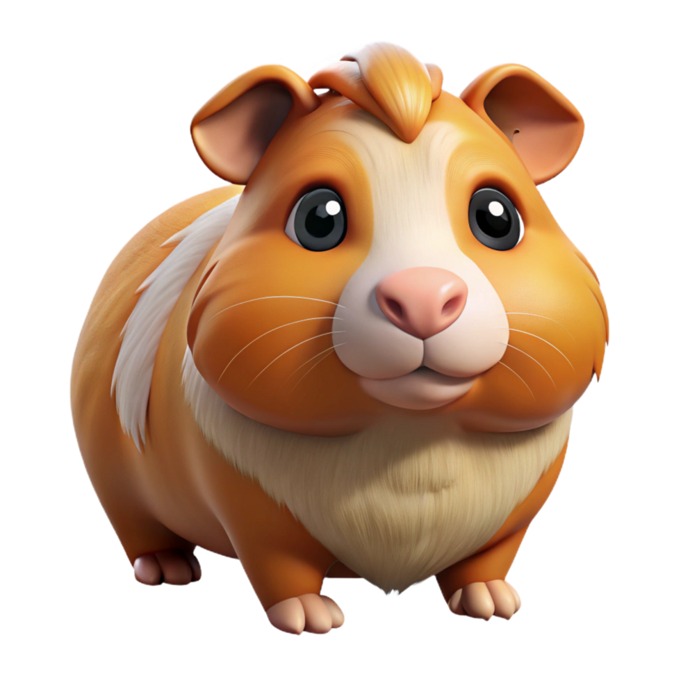 fascinating industrial A cuddly guinea pig. NO BACKGROUND with Transparent Background. top-tier png